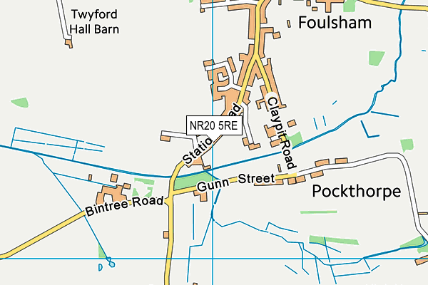 NR20 5RE map - OS VectorMap District (Ordnance Survey) NR20 5RE map - OS VectorMap District (Ordnance Survey)