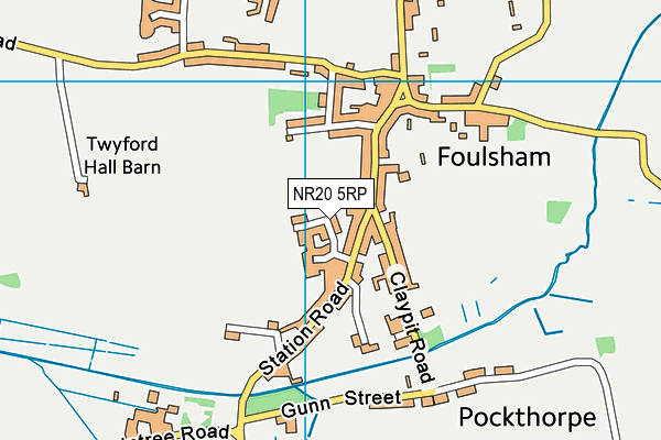 NR20 5RP map - OS VectorMap District (Ordnance Survey) NR20 5RP map - OS VectorMap District (Ordnance Survey)
