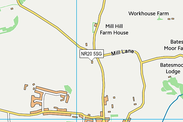 NR20 5SG map - OS VectorMap District (Ordnance Survey) NR20 5SG map - OS VectorMap District (Ordnance Survey)