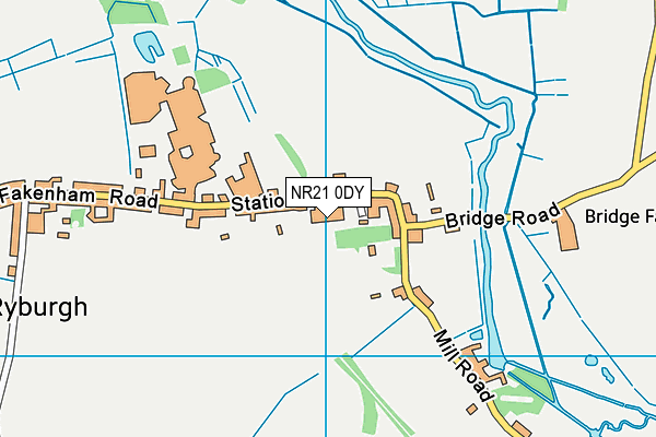 NR21 0DY map - OS VectorMap District (Ordnance Survey) NR21 0DY map - OS VectorMap District (Ordnance Survey)