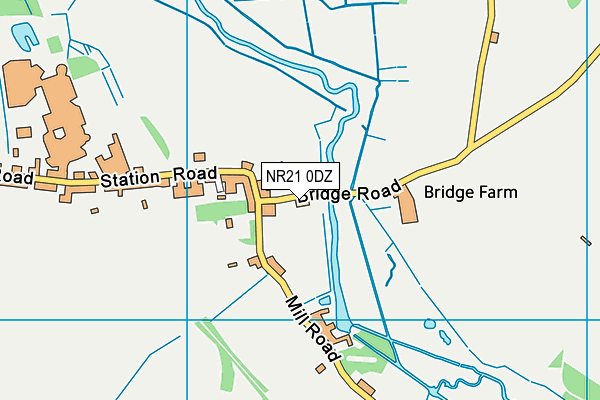 NR21 0DZ map - OS VectorMap District (Ordnance Survey) NR21 0DZ map - OS VectorMap District (Ordnance Survey)