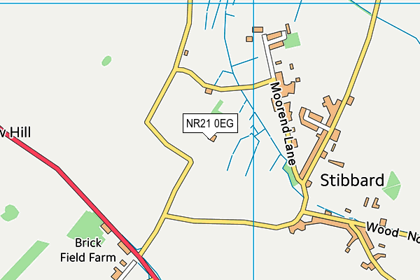 NR21 0EG map - OS VectorMap District (Ordnance Survey) NR21 0EG map - OS VectorMap District (Ordnance Survey)