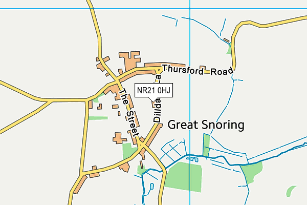 NR21 0HJ map - OS VectorMap District (Ordnance Survey)