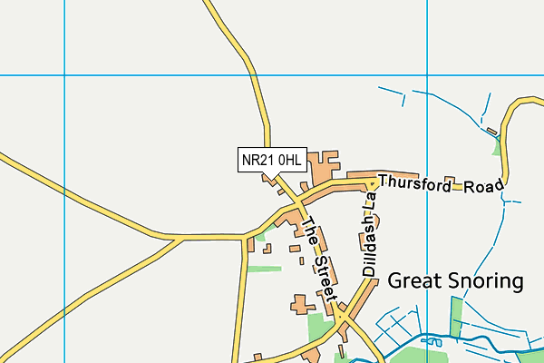 NR21 0HL map - OS VectorMap District (Ordnance Survey)