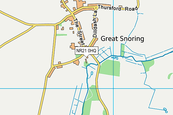 NR21 0HQ map - OS VectorMap District (Ordnance Survey)