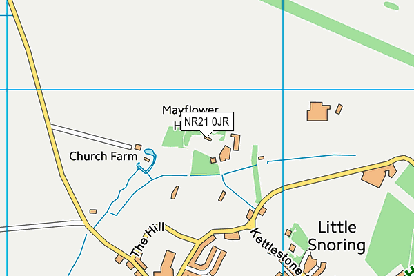 NR21 0JR map - OS VectorMap District (Ordnance Survey)
