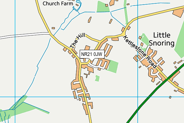NR21 0JW map - OS VectorMap District (Ordnance Survey)