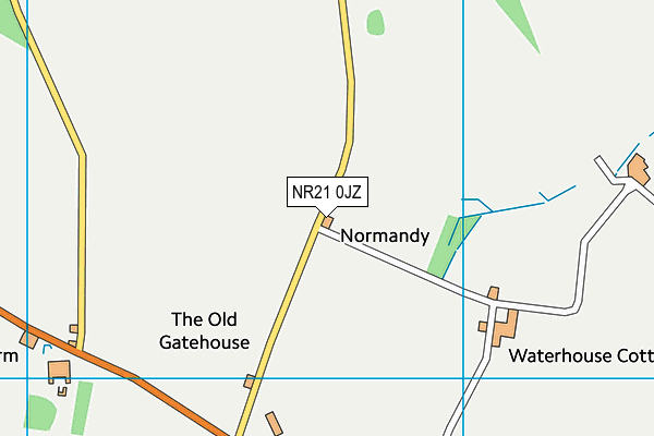 NR21 0JZ map - OS VectorMap District (Ordnance Survey)