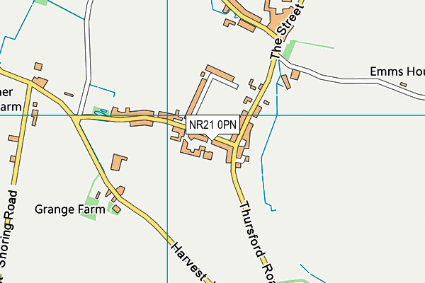 NR21 0PN map - OS VectorMap District (Ordnance Survey) NR21 0PN map - OS VectorMap District (Ordnance Survey)