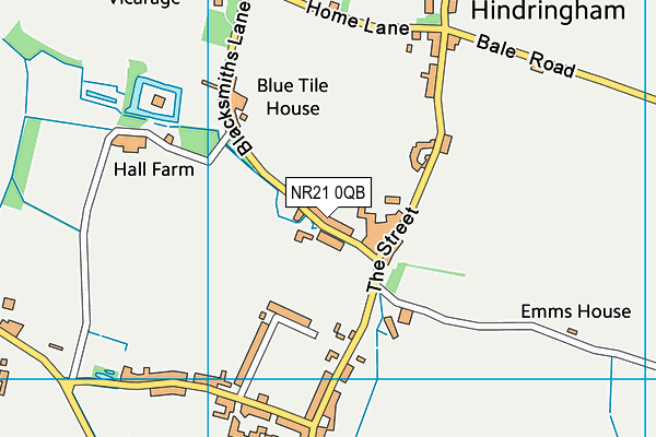 NR21 0QB map - OS VectorMap District (Ordnance Survey)