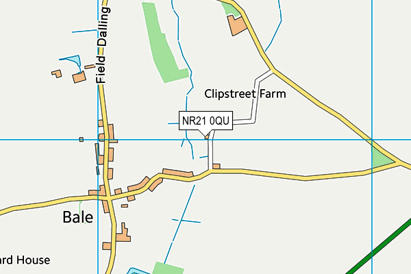NR21 0QU map - OS VectorMap District (Ordnance Survey)