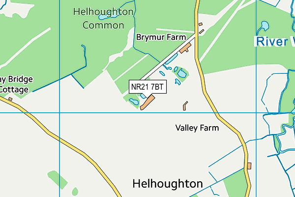 NR21 7BT map - OS VectorMap District (Ordnance Survey)