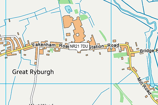 NR21 7DU map - OS VectorMap District (Ordnance Survey) NR21 7DU map - OS VectorMap District (Ordnance Survey)