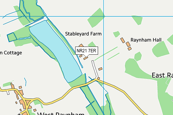 NR21 7ER map - OS VectorMap District (Ordnance Survey) NR21 7ER map - OS VectorMap District (Ordnance Survey)