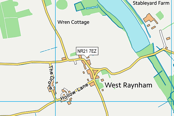 NR21 7EZ map - OS VectorMap District (Ordnance Survey)