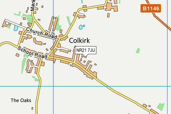 NR21 7JU map - OS VectorMap District (Ordnance Survey)