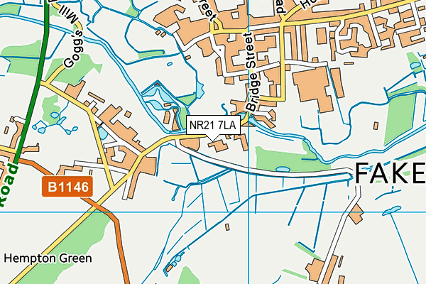 NR21 7LA map - OS VectorMap District (Ordnance Survey) NR21 7LA map - OS VectorMap District (Ordnance Survey)