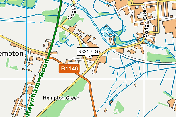NR21 7LG map - OS VectorMap District (Ordnance Survey) NR21 7LG map - OS VectorMap District (Ordnance Survey)