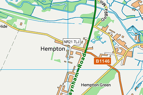 NR21 7LJ map - OS VectorMap District (Ordnance Survey) NR21 7LJ map - OS VectorMap District (Ordnance Survey)