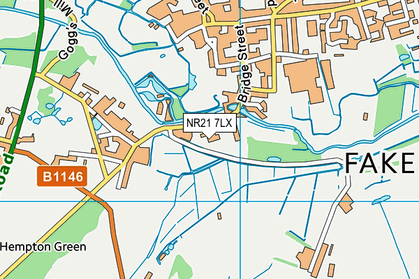NR21 7LX map - OS VectorMap District (Ordnance Survey) NR21 7LX map - OS VectorMap District (Ordnance Survey)