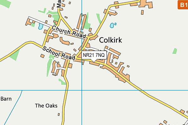 NR21 7NQ map - OS VectorMap District (Ordnance Survey)