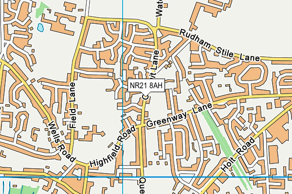NR21 8AH map - OS VectorMap District (Ordnance Survey) NR21 8AH map - OS VectorMap District (Ordnance Survey)