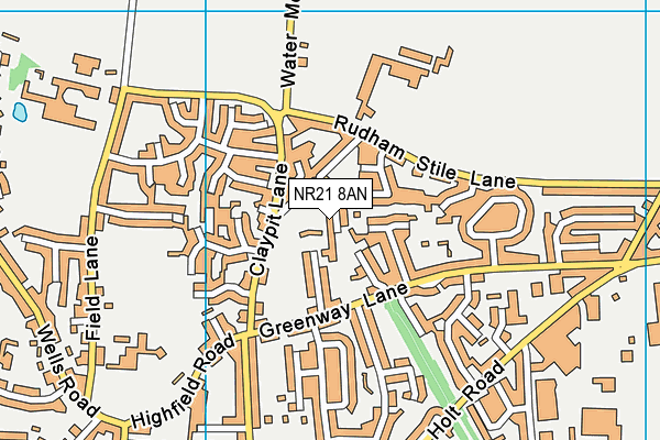 NR21 8AN map - OS VectorMap District (Ordnance Survey) NR21 8AN map - OS VectorMap District (Ordnance Survey)