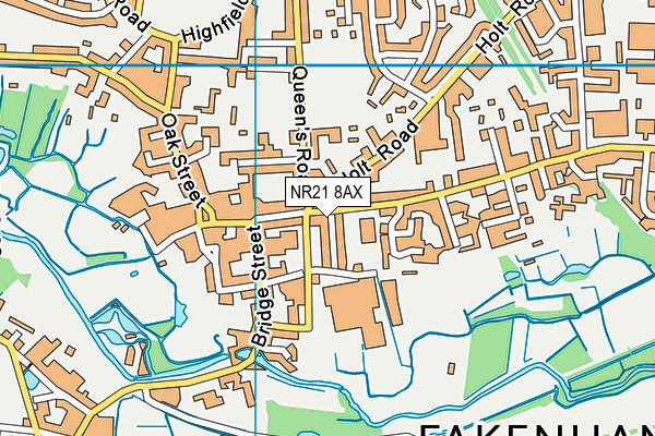 NR21 8AX map - OS VectorMap District (Ordnance Survey) NR21 8AX map - OS VectorMap District (Ordnance Survey)
