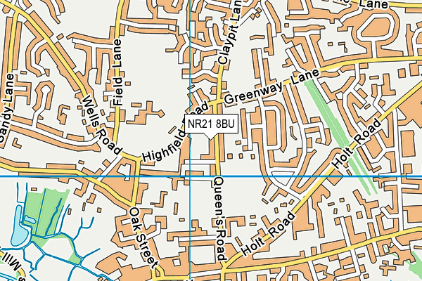 NR21 8BU map - OS VectorMap District (Ordnance Survey) NR21 8BU map - OS VectorMap District (Ordnance Survey)