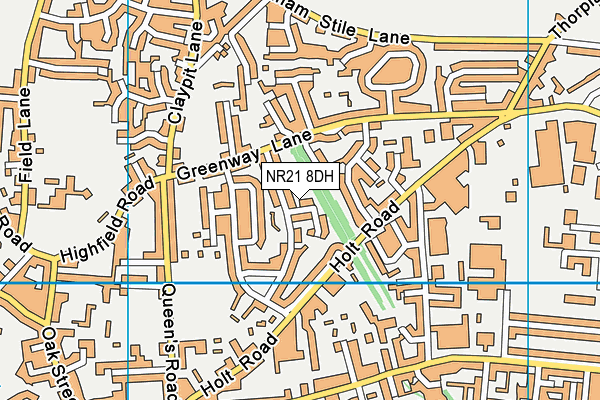 NR21 8DH map - OS VectorMap District (Ordnance Survey) NR21 8DH map - OS VectorMap District (Ordnance Survey)