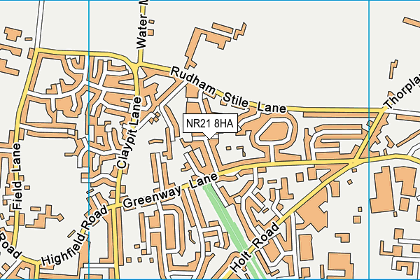 NR21 8HA map - OS VectorMap District (Ordnance Survey) NR21 8HA map - OS VectorMap District (Ordnance Survey)
