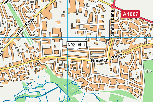 NR21 8HU map - OS VectorMap District (Ordnance Survey) NR21 8HU map - OS VectorMap District (Ordnance Survey)