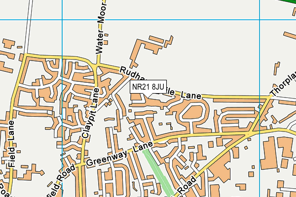 NR21 8JU map - OS VectorMap District (Ordnance Survey) NR21 8JU map - OS VectorMap District (Ordnance Survey)