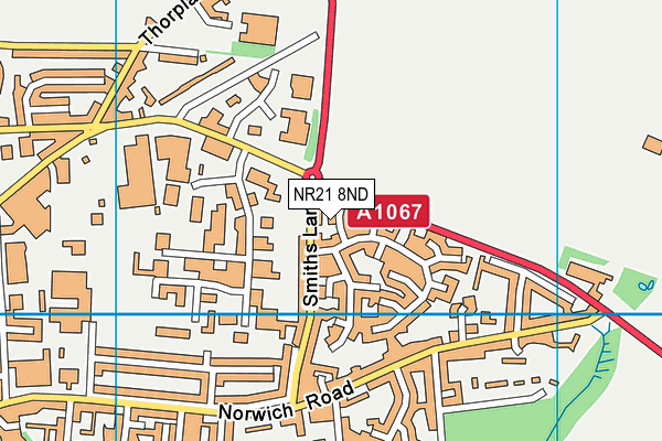 NR21 8ND map - OS VectorMap District (Ordnance Survey) NR21 8ND map - OS VectorMap District (Ordnance Survey)