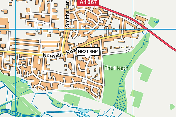 NR21 8NP map - OS VectorMap District (Ordnance Survey) NR21 8NP map - OS VectorMap District (Ordnance Survey)