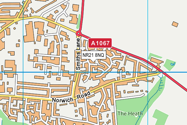 NR21 8NQ map - OS VectorMap District (Ordnance Survey) NR21 8NQ map - OS VectorMap District (Ordnance Survey)