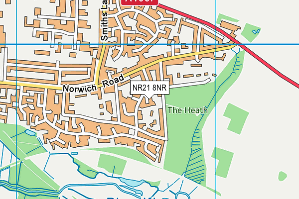 NR21 8NR map - OS VectorMap District (Ordnance Survey) NR21 8NR map - OS VectorMap District (Ordnance Survey)