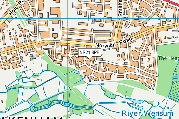 NR21 8PF map - OS VectorMap District (Ordnance Survey) NR21 8PF map - OS VectorMap District (Ordnance Survey)
