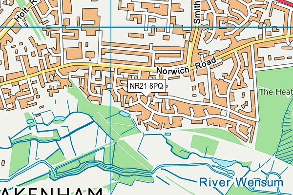 NR21 8PQ map - OS VectorMap District (Ordnance Survey) NR21 8PQ map - OS VectorMap District (Ordnance Survey)