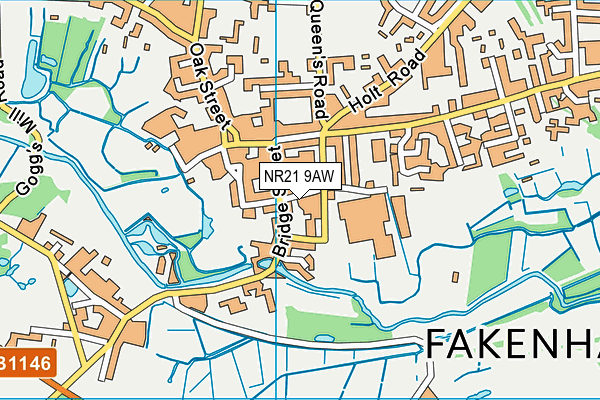 NR21 9AW map - OS VectorMap District (Ordnance Survey) NR21 9AW map - OS VectorMap District (Ordnance Survey)