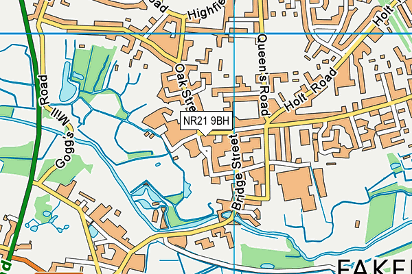 NR21 9BH map - OS VectorMap District (Ordnance Survey) NR21 9BH map - OS VectorMap District (Ordnance Survey)