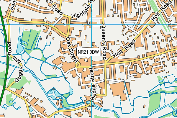 NR21 9DW map - OS VectorMap District (Ordnance Survey) NR21 9DW map - OS VectorMap District (Ordnance Survey)