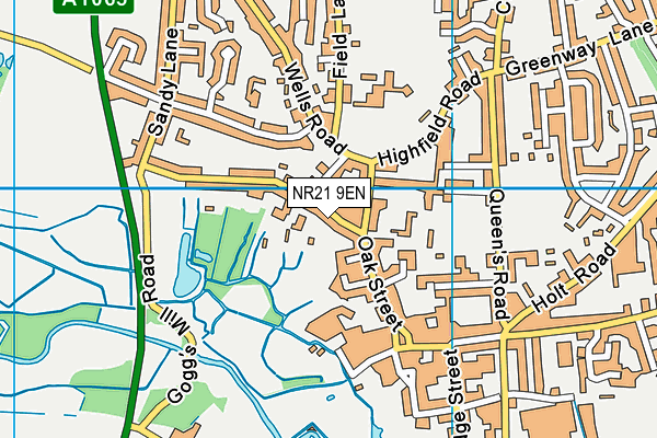 NR21 9EN map - OS VectorMap District (Ordnance Survey) NR21 9EN map - OS VectorMap District (Ordnance Survey)