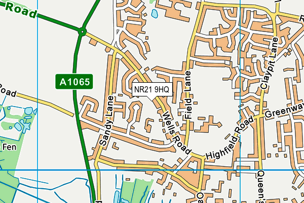 NR21 9HQ map - OS VectorMap District (Ordnance Survey) NR21 9HQ map - OS VectorMap District (Ordnance Survey)