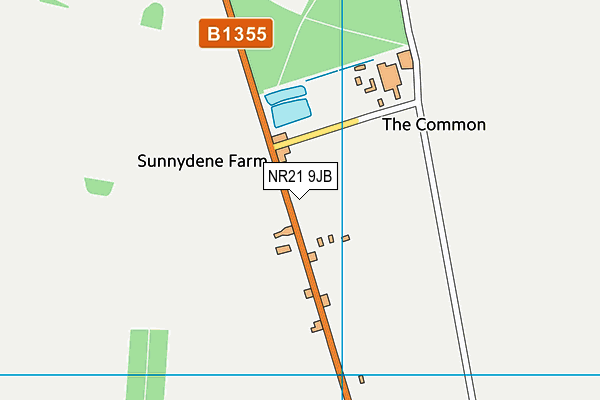 NR21 9JB map - OS VectorMap District (Ordnance Survey) NR21 9JB map - OS VectorMap District (Ordnance Survey)
