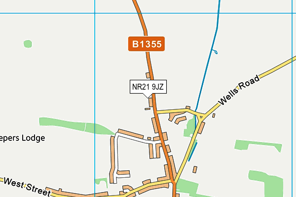 NR21 9JZ map - OS VectorMap District (Ordnance Survey) NR21 9JZ map - OS VectorMap District (Ordnance Survey)