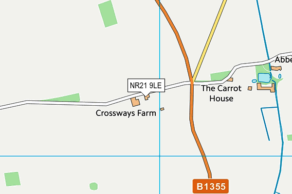 NR21 9LE map - OS VectorMap District (Ordnance Survey)