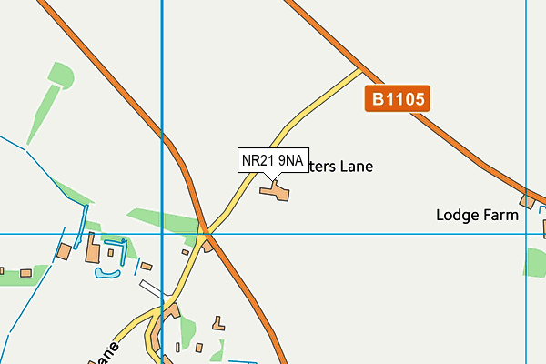 NR21 9NA map - OS VectorMap District (Ordnance Survey)