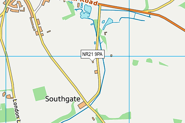 NR21 9PA map - OS VectorMap District (Ordnance Survey) NR21 9PA map - OS VectorMap District (Ordnance Survey)