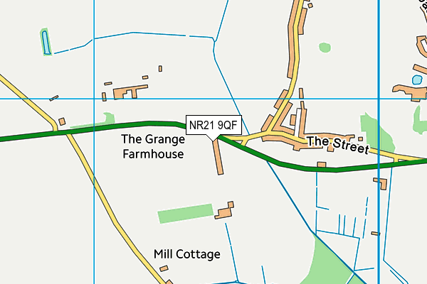 NR21 9QF map - OS VectorMap District (Ordnance Survey)